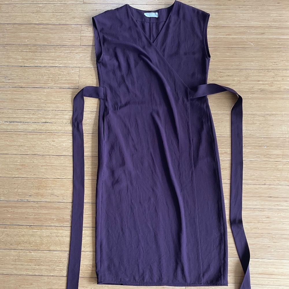 Everlane Japanese GoWeave Short Sleeved Wrap Dress